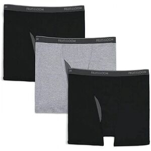 Fruit of the Loom Big Man Premium Boxer Briefs‎ 4XB (54-56)  Mesh Fly Pack of 3